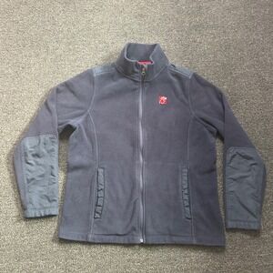Chick-fil-A Fleece Jacket Navy Blue Mens XL Full Zip Workwear Team Uniform OOBE